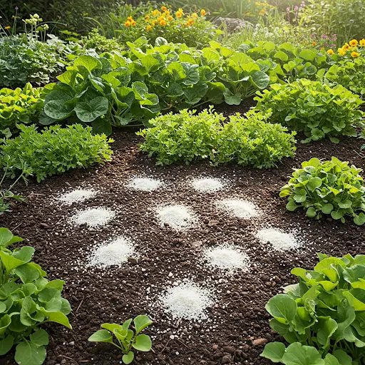 A pinch in the ground in the fall and you will be covered with tons of harvest next year! I sprinkle this in the soil in the fall!