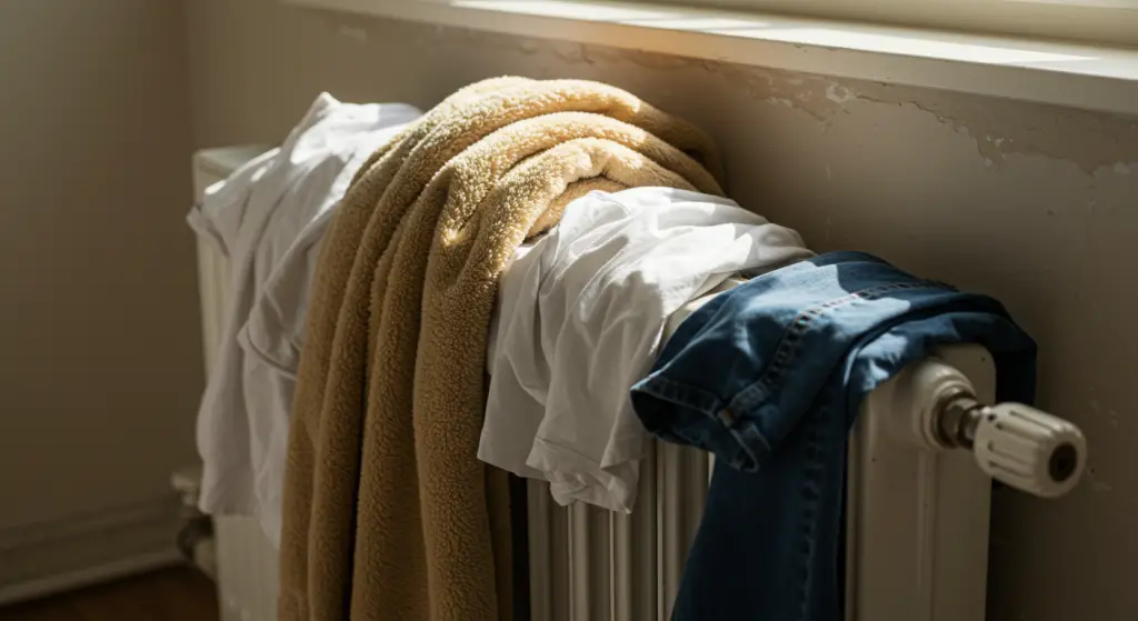 Bad smell from laundry on the radiator: here’s how to fix it