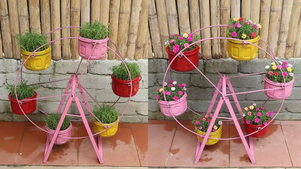 Build Your Own Flower Ferris Wheel Garden