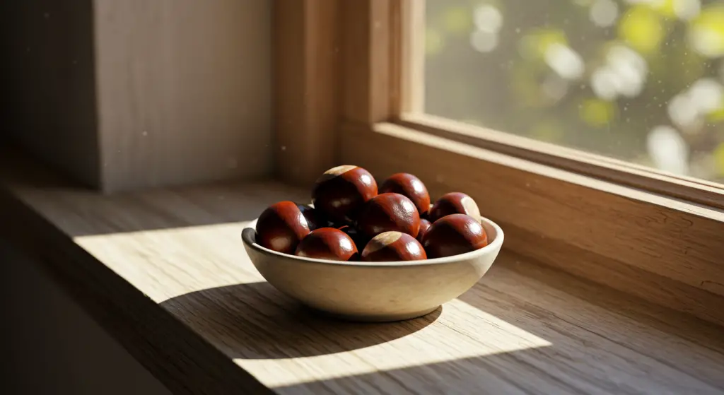 Chestnuts in front of the windows, put them on the windowsill: it solves a big problem