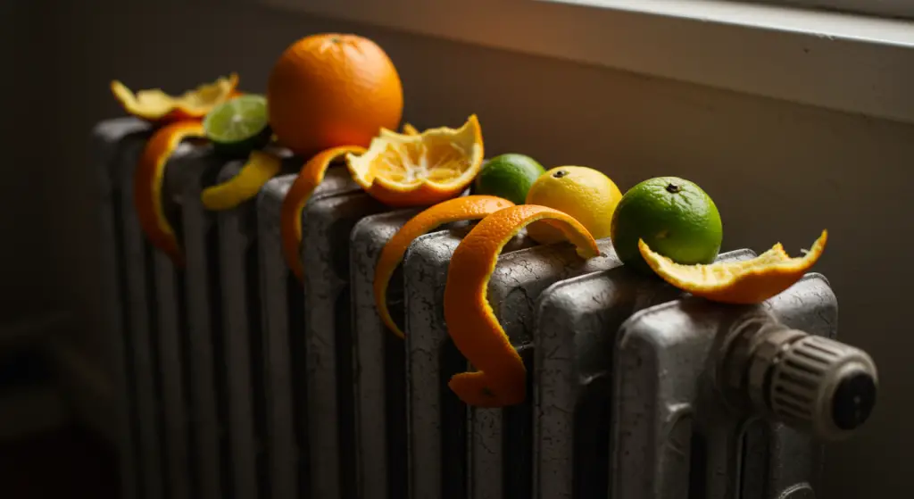 Citrus peels on radiators: what happens is surprising