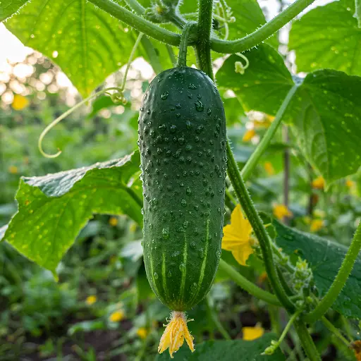 Cucumbers will instantly grow and bear fruit in bunches. You will collect cucumbers in buckets