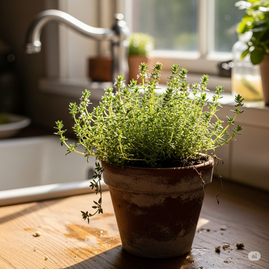 DIY Kitchen Thyme Garden for Culinary Enthusiasts