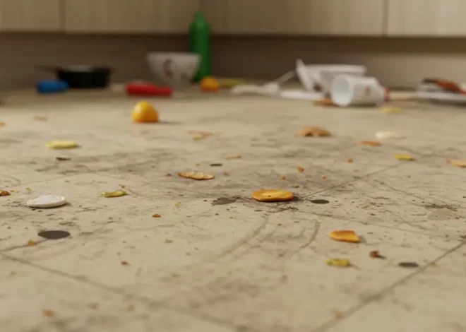 Dirty kitchen floor: here’s how to make it shine again.
