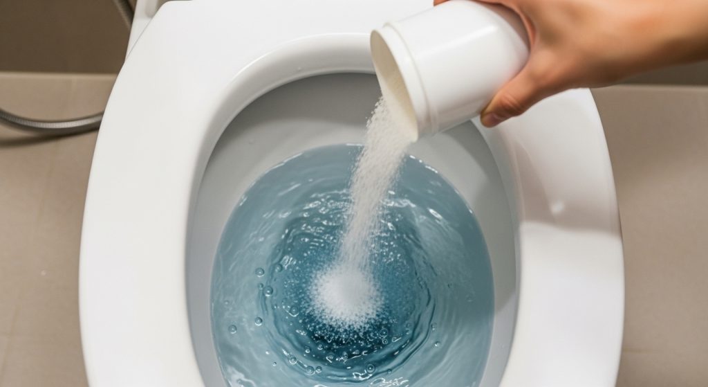 Pour salt down the toilet: here’s what happens to the toilet immediately afterward