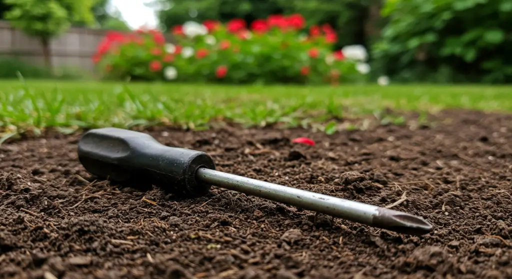 Screwdriver in the ground: this is how the best gardeners have a perfect garden.