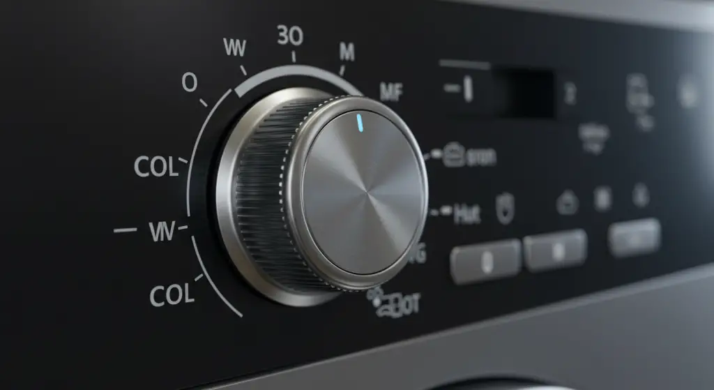 Set the washing machine to this temperature before starting it: you’ll save money at the end of the month.