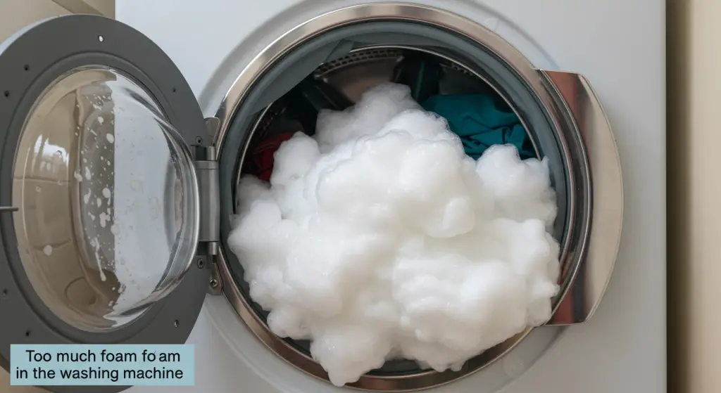 Too much foam in the washing machine: how to permanently fix the problem