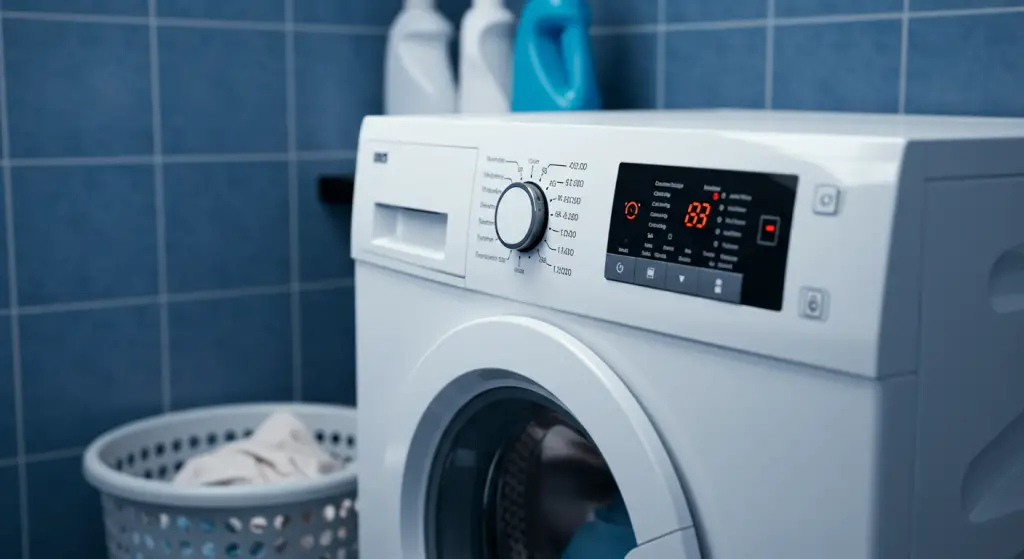 Washing machine, a little goes a long way: your laundry will smell good for days.