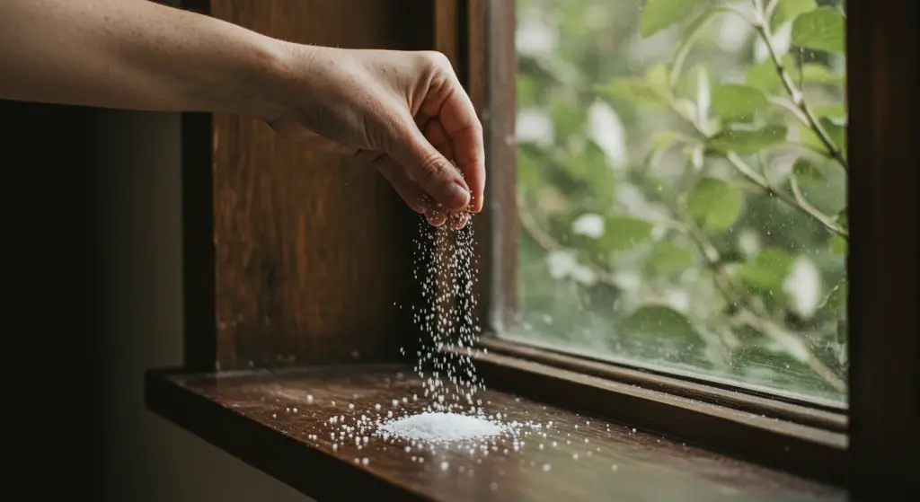 Windows, put salt on the sill: solve this annoying problem